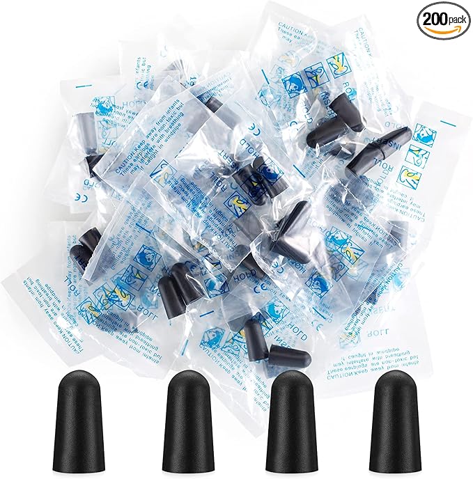 200 Pairs Earplugs for Noise Cancelling Individual Bagged Foam EarPlugs for by LETAYAR