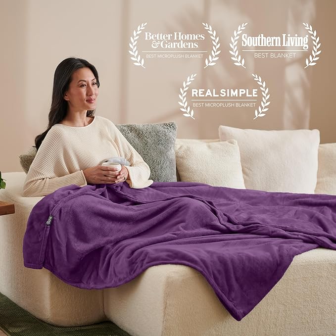 Bare Home Fleece Blanket - Image 5