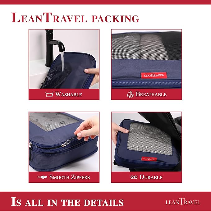 Compression Packing Cubes for Travel Organizers - Image 4