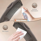 2PC Dandruff Comb Fine Tooth Scalp Detox Comb Lice Stainless Steel Scalp Detoxing Hair Brush Tool Hair Care for Women, Men & Kids (Brown)