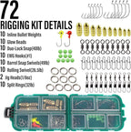 Dr.Fish Fishing Rod and Reel Combos 125-Pieces Telescopic Spinning Pole Reel - Image 4