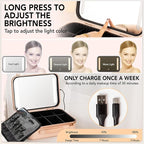 Lighted Makeup Case with Mirror - Image 7