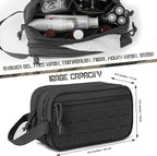 QT&QY Tactical Toiletry Bag For Men Hygiene Bag EDC Military Tool Molle Pouches - Image 2