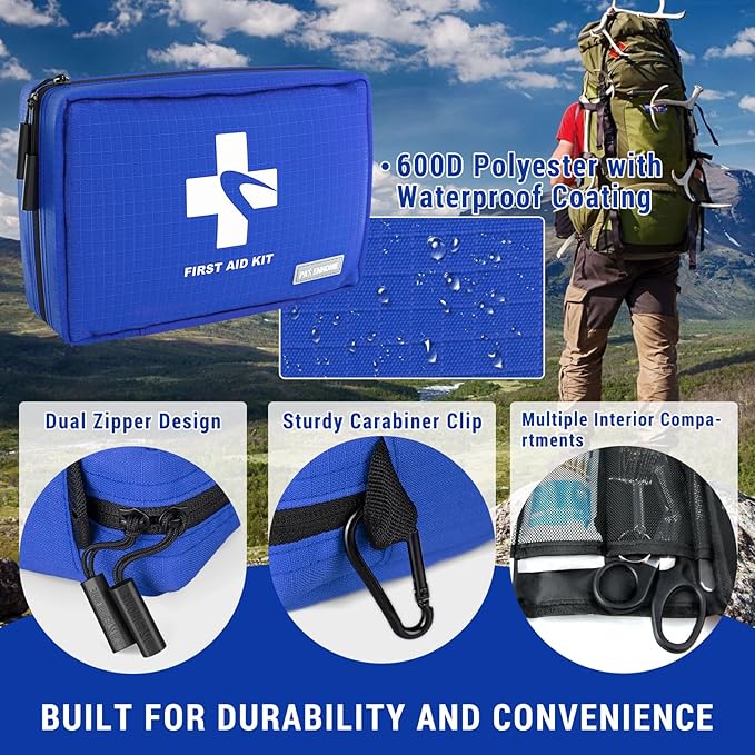 300 PCS First Aid Kit for Home, Businesses, Sports & Outdoor, Premium - Image 3