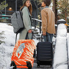ANNA QUEEN Funny White Tiger Luggage Cover, Suitcase Protector - Image 2
