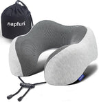 napfun Neck Pillow for Traveling, Upgraded Travel Neck Pillow for Airplane 100% by NAPFUN