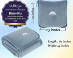 BlueHills Premium Soft Plush Travel Blanket Pillow - Image 3
