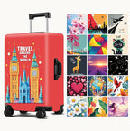 Luggage Cover Washable Suitcase Protector Anti-Scratch, Stretchable Fit - Image 2