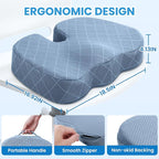 TushGuard Office/Car Seat Cushion, Non-Slip Sciatica & Back Coccyx Tailbone - Image 2