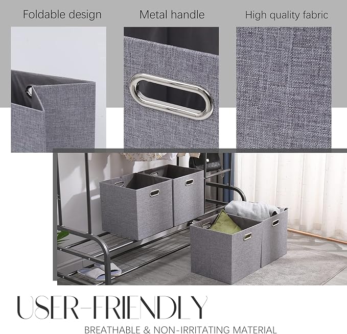 Collapsible Organization Basket Fabric Foldable Box - Image 6