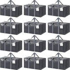 12 Pack Extra Heavy Duty Large Moving Bags by Fygrip