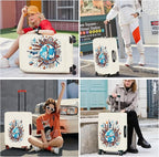 ANNA QUEEN Travel Around the World Luggage Cover, Colorful Landmark Suitcase - Image 6