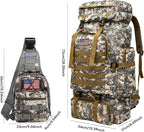 80L 2Pcs Hiking Backpack for Men - Image 6