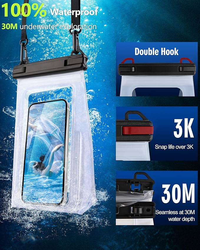 IPX8 Waterproof Phone Pouch Floating, Waterproof Bag, Cell Phone Dry Bag - Image 3