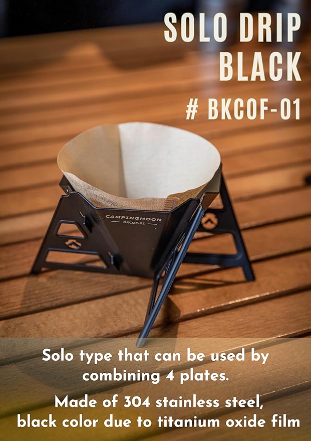 CAMPINGMOON Collapsible Coffee Dripper Pour Over Camping Outdoor 304 Stainless - Image 2