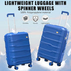 28 Inch Luggage with Spinner Wheels, Large Hard Shell Suitcase, Lightweight PP - Image 2