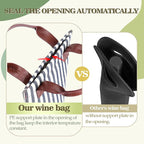 Tirrinia Single Wine Gift Tote Bag, Insulated Padded Thermal Wine Bottle - Image 2