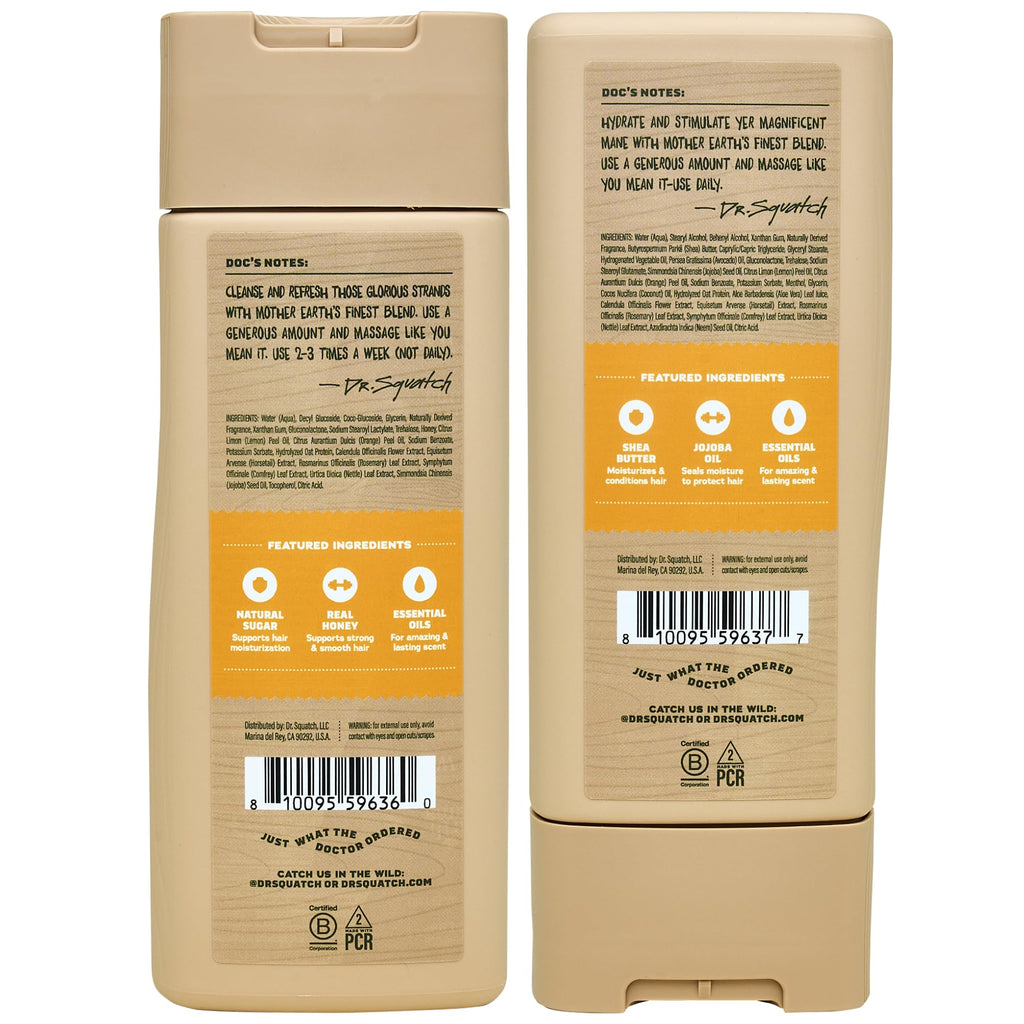 Men's Natural Shampoo and Conditioner Set