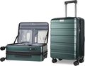 KROSER Carry On Luggage with Spinner Wheels & Built-in TSA Lock, Expandable Top by KROSER