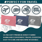 PAVILIA Soft Travel Blanket, Compact Airplane Blanket in Bag, Portable Blanket - Image 5