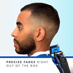 Blade & Stone™ Professional Barber Hair Clippers for Men PC801 Clipper | Diamond-S™ Blade | Micro-Gap Tech | Professional 7200 RPM Digital Motor, All-Metal, Cordless Clippers - Dark Night