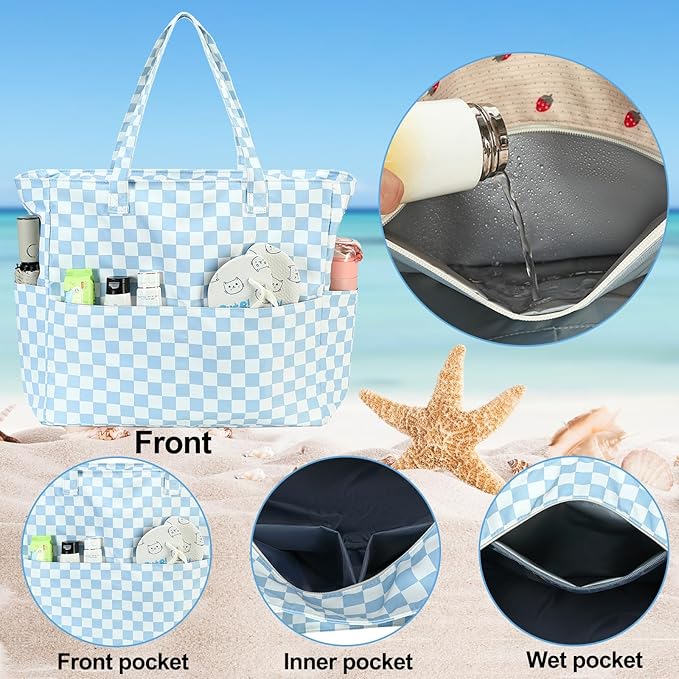 Waterproof Beach Tote Pool Bags - Image 4