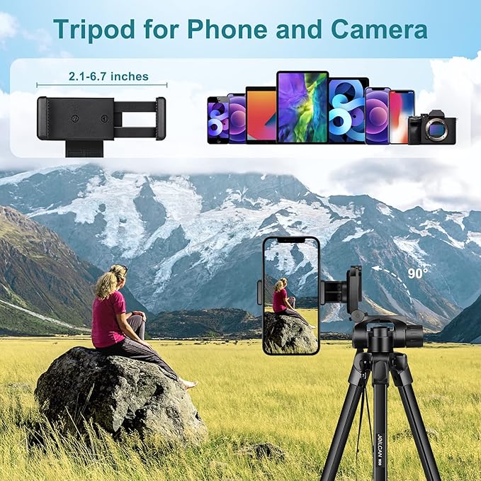 JOILCAN Phone Tripod, Travel Floor Tripods Compatible - Image 4
