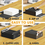SpaceAid 3 Pack Bed Sheet Organizers and Storage, Foldable Organizer - Image 3