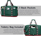 SUNNY BIRD Duffel with Utility Pouch, 40L Weekender Overnight Bag with Shoe - Image 8