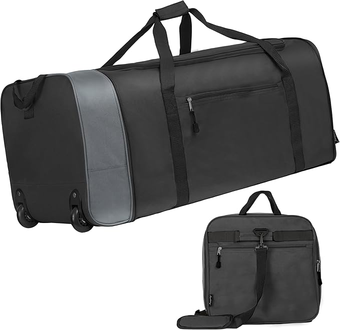 Finnhomy 100L Foldable Rolling Duffel Bag by Finnhomy