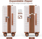 SHOWKOO Luggage Sets 3 Piece Hardside Expandable Suitcase - Image 7