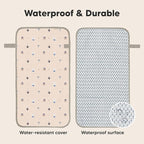 KeaBabies Portable Diaper Changing Pad, Easy Wipe Clean - Image 4