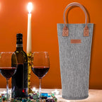Single Bottle Insulated Wine Tote, 1 Bottle Wine Carrier Bag Padded Wine Cooler - Image 5