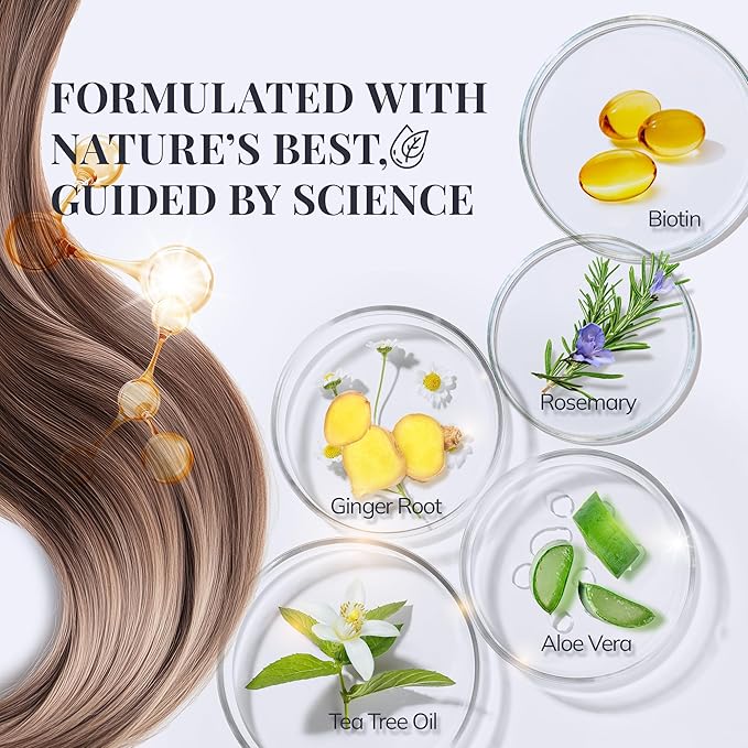 Biotin & Rosemary Shampoo for Hair Growth: Hair Loss Shampoo for Thinning Hair - Image 3