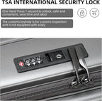 Carry On Luggage, 20 Inch Top Opening Aluminum Frame Lightweight Airline - Image 8