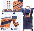 Hoteel 4 Piece Luggage Set Carry on ABS+PC Hard Shell Suitcase - Image 4