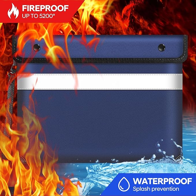 5200°F Heat Insulated Fireproof Document Bag - Image 2