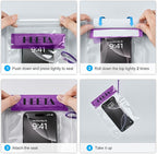 HEETA 5-Pack Clear Waterproof Dry Bag, Water Tight Cases Pouch Dry Bags - Image 8