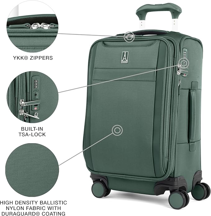 Travelpro VersaPack+ Lightweight Softside Expandable Carry on Luggage, 8 - Image 3