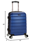 Melbourne Hardside 3 Piece Expandable Spinner Wheel Luggage Set (Blue / 3 Piece (20"/24"/28"))