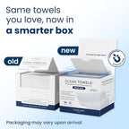 Clean Skin Club Clean Towels XL®, 100% USDA Biobased Face Towel, Disposable - Image 2