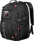 Extra Large Travel Laptop Backpack, 18.4 inch XXXL Gaming Backpack, TSA by ZMMMA