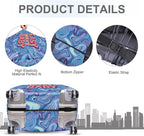 ANNA QUEEN Funny Psychedelic Wavy Luggage Cover, Colorful Suitcase Protector - Image 4