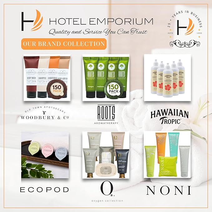 WOODBURY & CO Travel Size Shampoo and Conditioner Supplies - Image 7