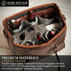 Graham Whiskey Bottle Carrier and Weekender Travel Bag | Customizable - Image 5