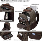 Travel Laptop Backpack 17.3 inch XL Computer Backpack - Image 3