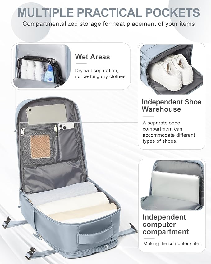 coowoz Travel Backpack Carry On - Image 3