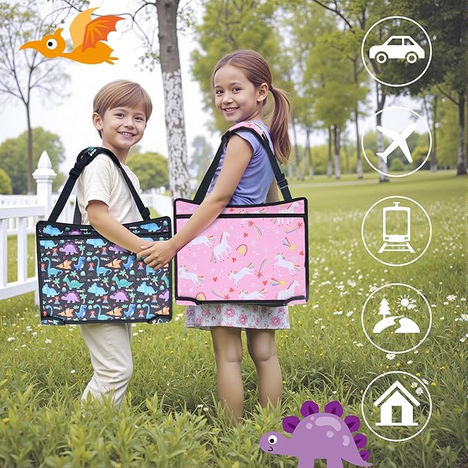 COOLBEBE Kids Travel Tray for Toddler Car Seat, Toddler Car Seat Lap Tray - Image 7