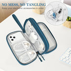 FYY Electronic Organizer, Travel Cable Organizer All-in-One Storage Bag Pouch - Image 5
