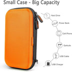 Orange Shockproof Hard EVA Carrying Case Travel Pouch - Image 2